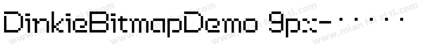 DinkieBitmapDemo 9px字体转换